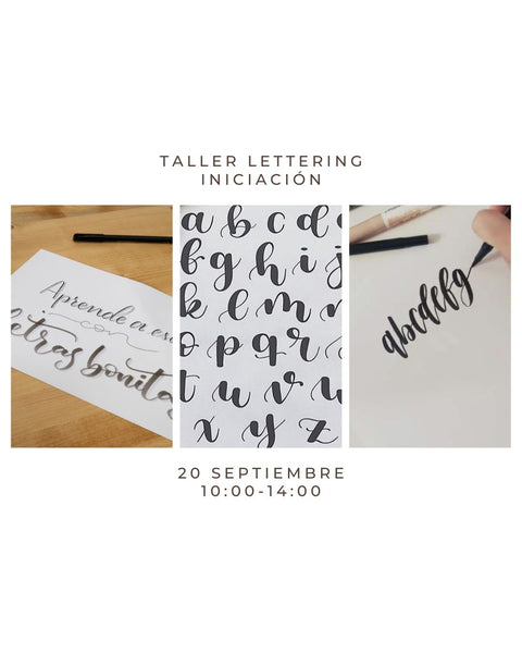 Septiembre 20 - Taller de Lettering: Iniciación