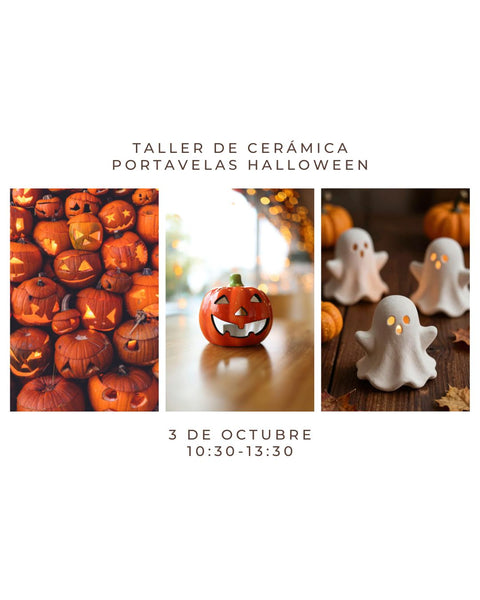 Octubre 3 - Taller de cerámica para Halloween Adultos y niños