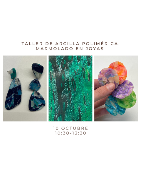 Octubre 10 - Joyas de arcilla polimérica