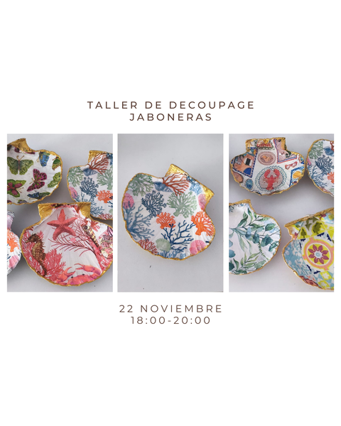 Noviembre 22- Taller de decoupage