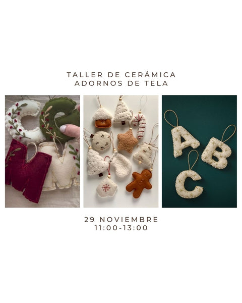 Noviembre 29 - Adornos de Navidad de tela