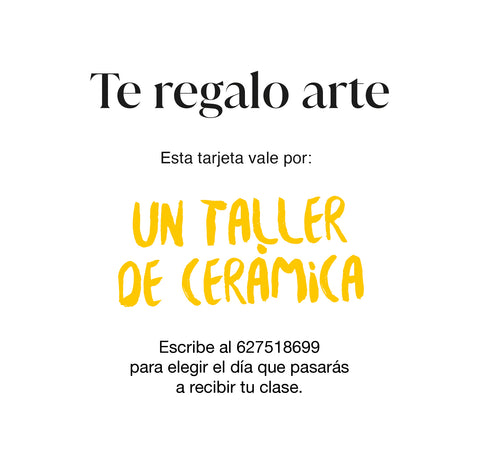 Regala un taller de cerámica