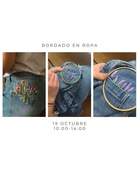 Octubre 19 - Taller Bordado en ropa