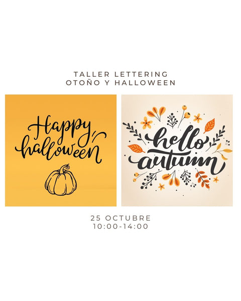 Octubre 25 - Taller de Lettering: Otoño y Halloween