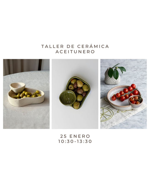 Enero 25 - Taller de cerámica: Aceituneros