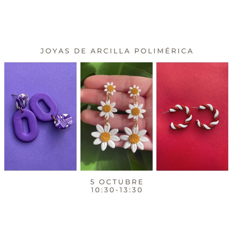 Octubre 5 - Joyas de arcilla polimérica