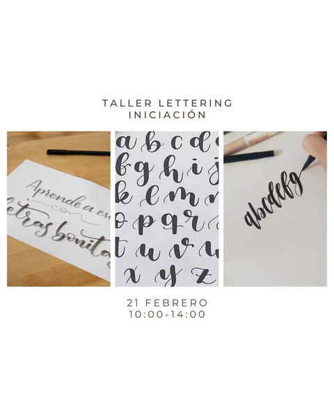 Febrero 21 - Taller de Lettering: Iniciación
