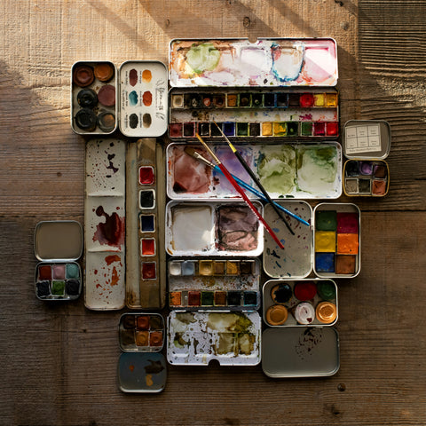 Clase de acuarela para dos personas